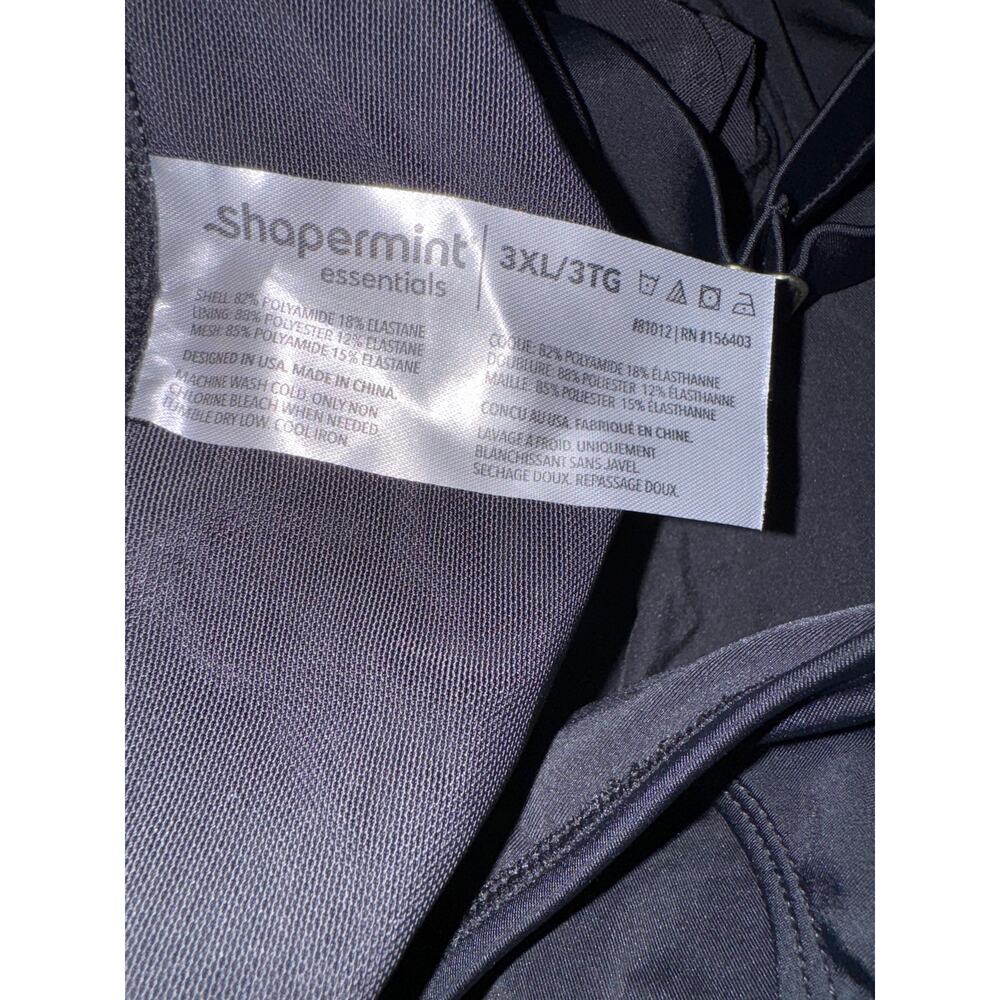 Brand New Shapermint Women's Size 3XL Black Ruched Front Tie Tankini Swimwear - Picture 11 of 12